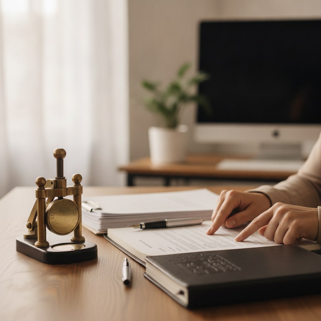 close-up photo of Business Notary Service